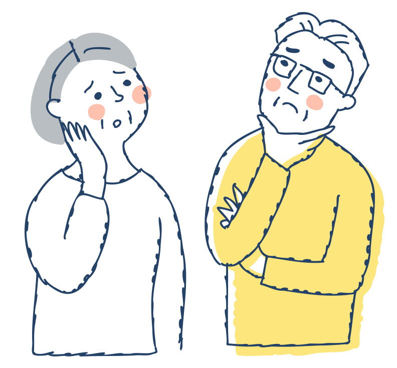 悩む家族のイメージ