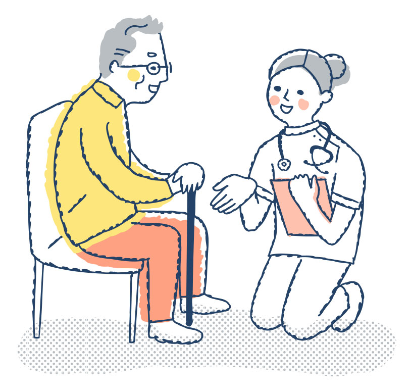 管理栄養士のサポートのイメージ